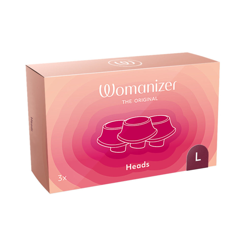 Womanizer 3-Pack Type A Replacement Stimulation Heads (For Premium, Classic, Liberty & Starlet 2) Bordeaux L